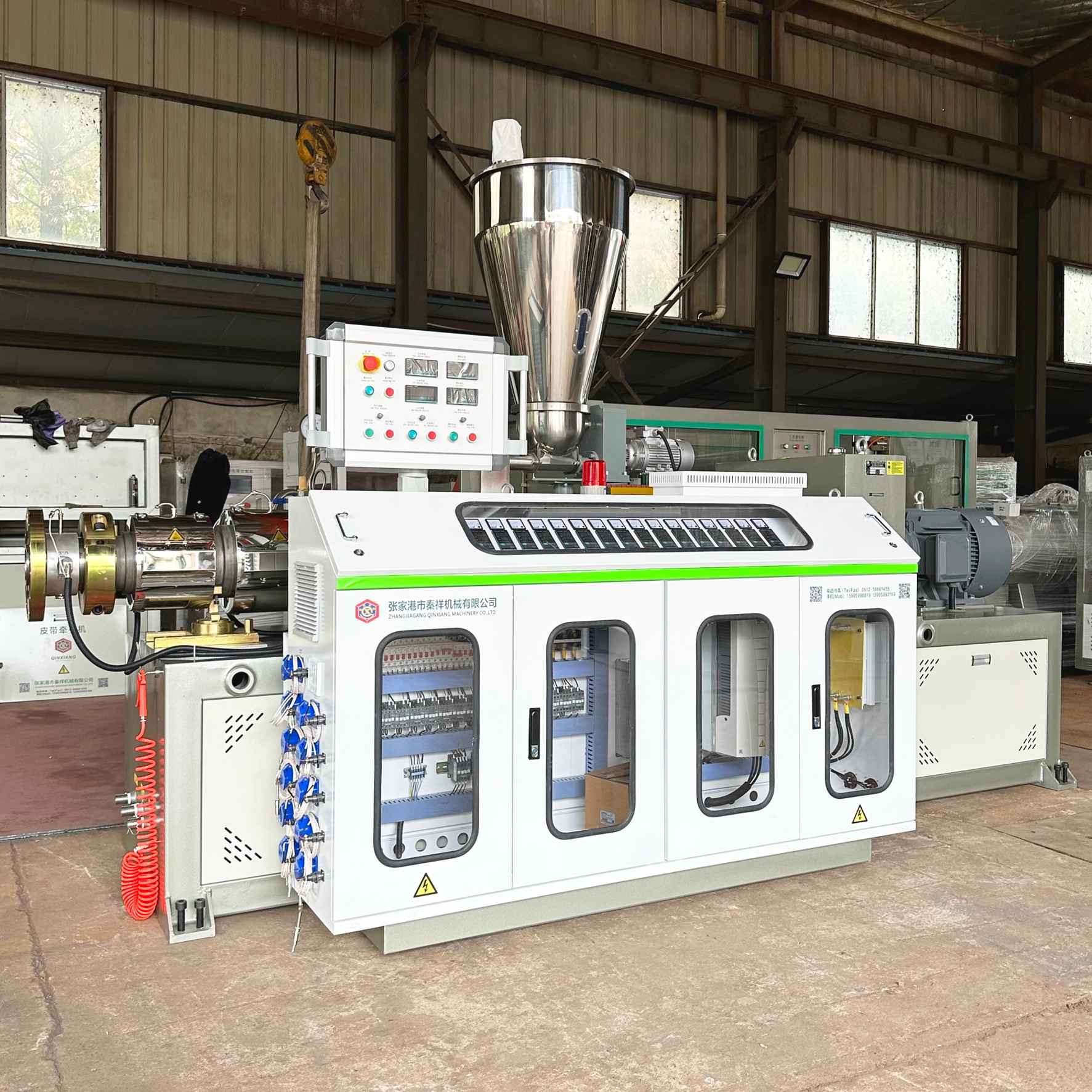 PVC pipe extrusion line extruder machine