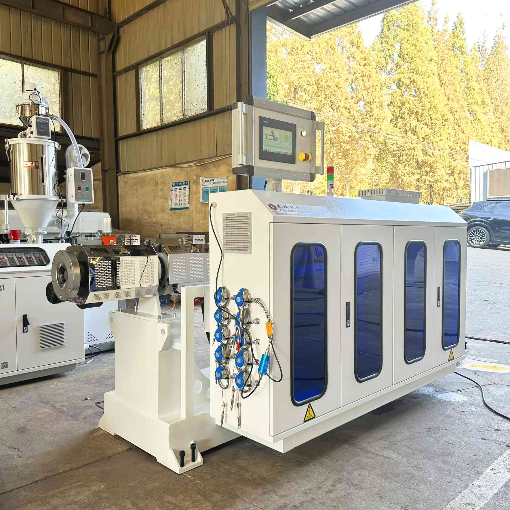 SJ65-38 single screw extruder MPP/PE pipe main extruder