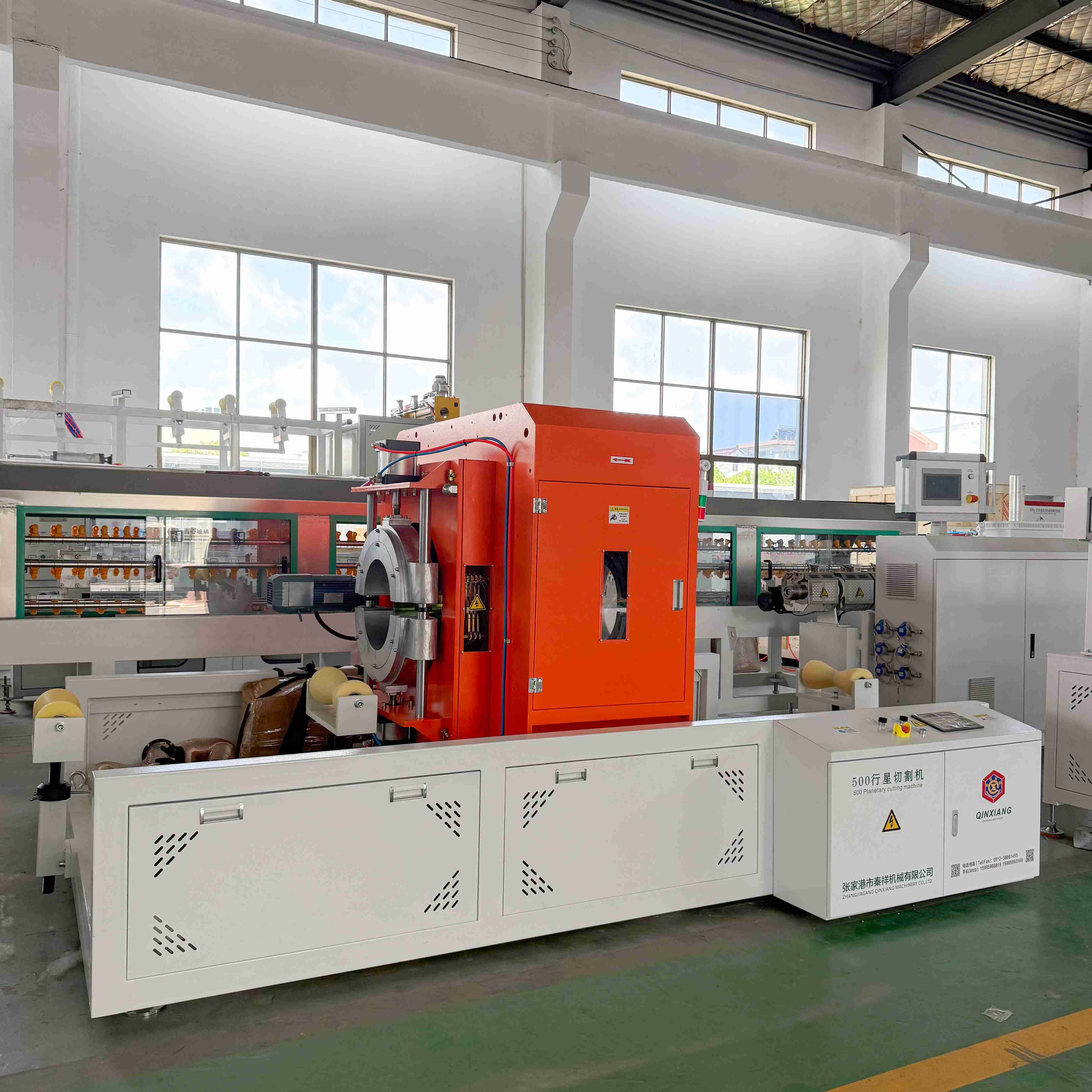ម៉ាស៊ីនកាត់បំពង់ PVC 500 ក្រុមហ៊ុនផលិតស៊េរី