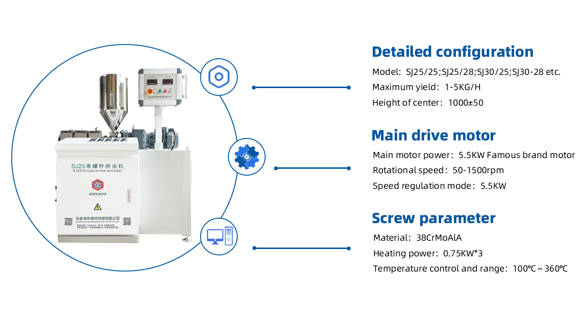 SJ25 laboratory Extruder details