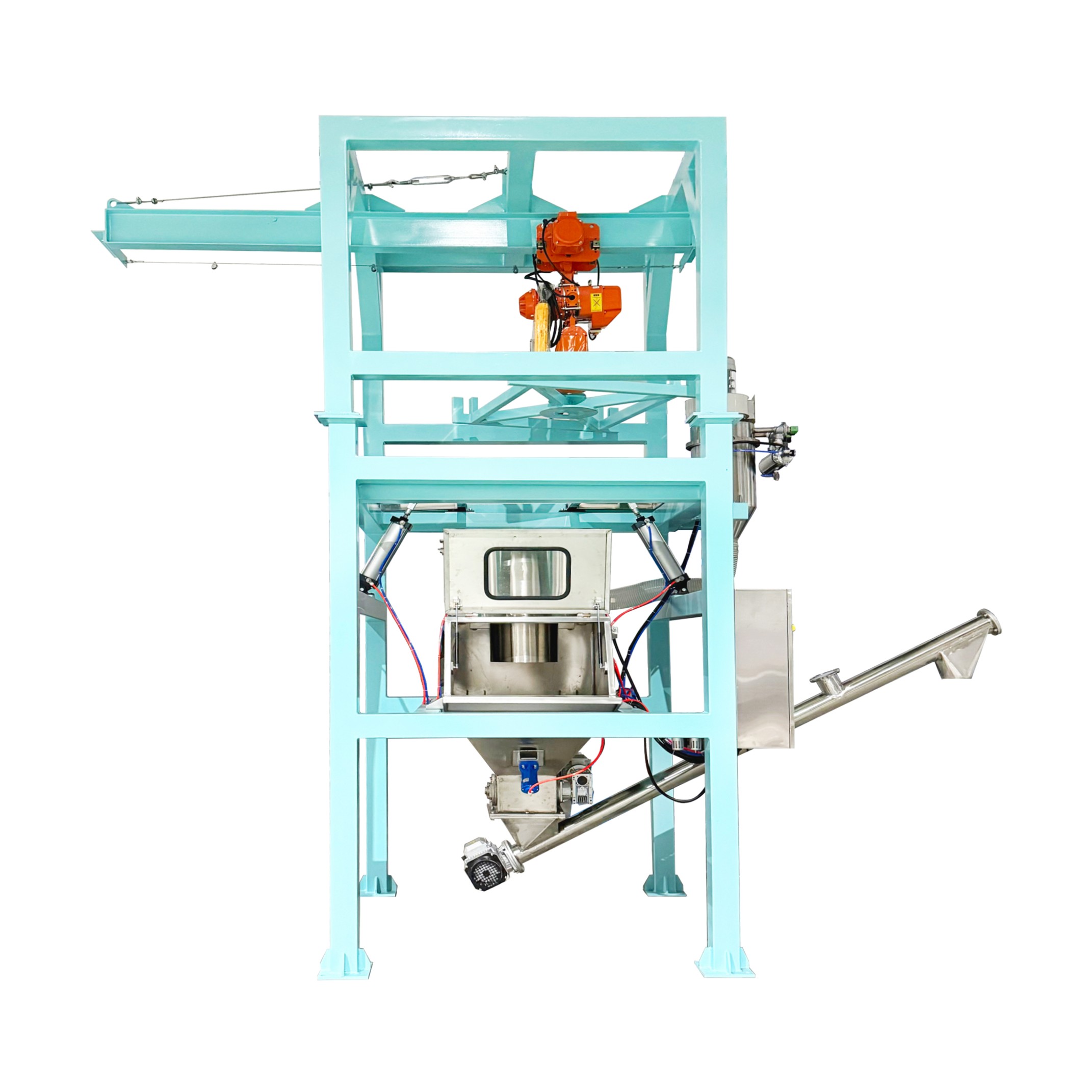 Material Bulk Bag Unloader Weigh Batch Discharger System Bulk Bag Unloader Station Machine