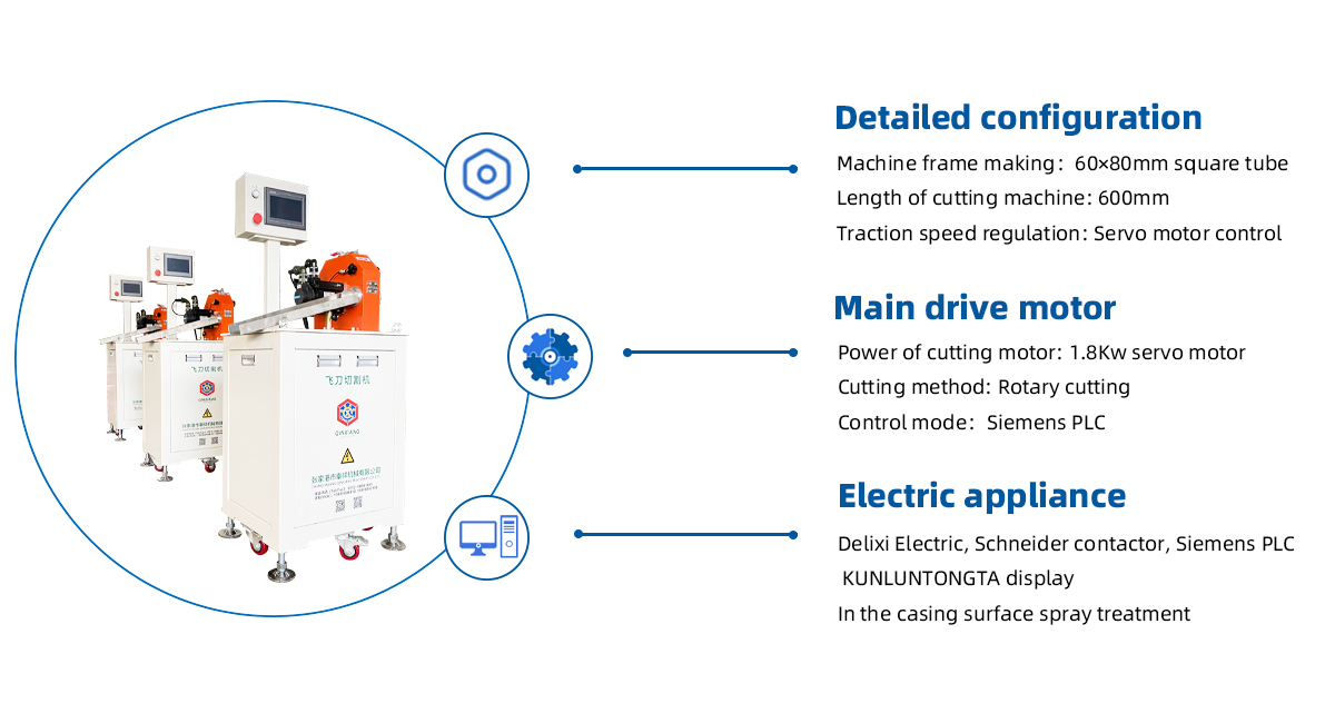 plastic pipe servo motor cutting machine details