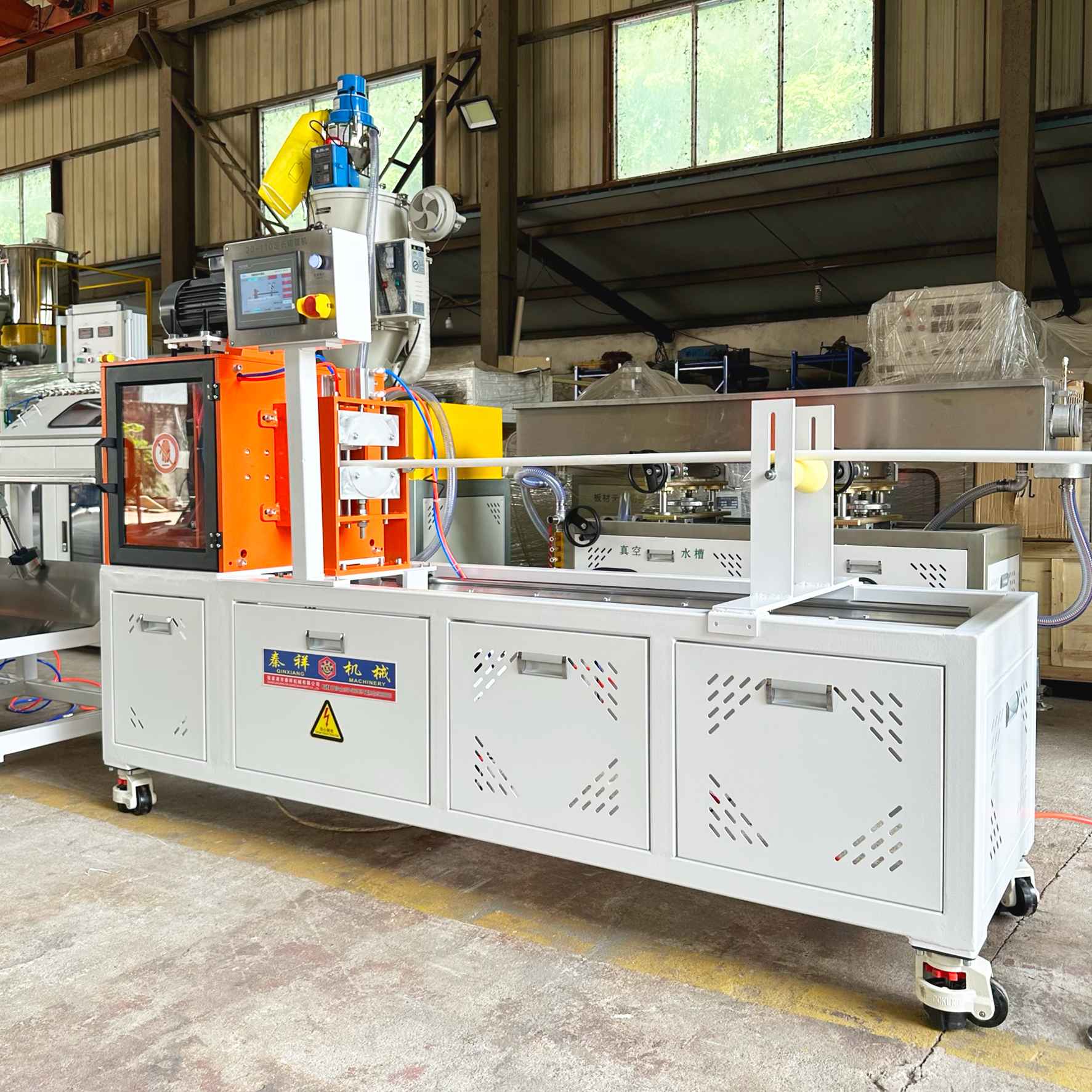 PP:PPR:PPS:PE:PPH:PVDF pipe Chip-free fixed length cutting machine 