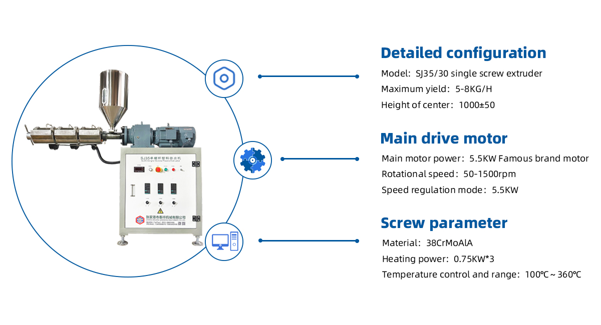 SJ35/30 extruding equipment details