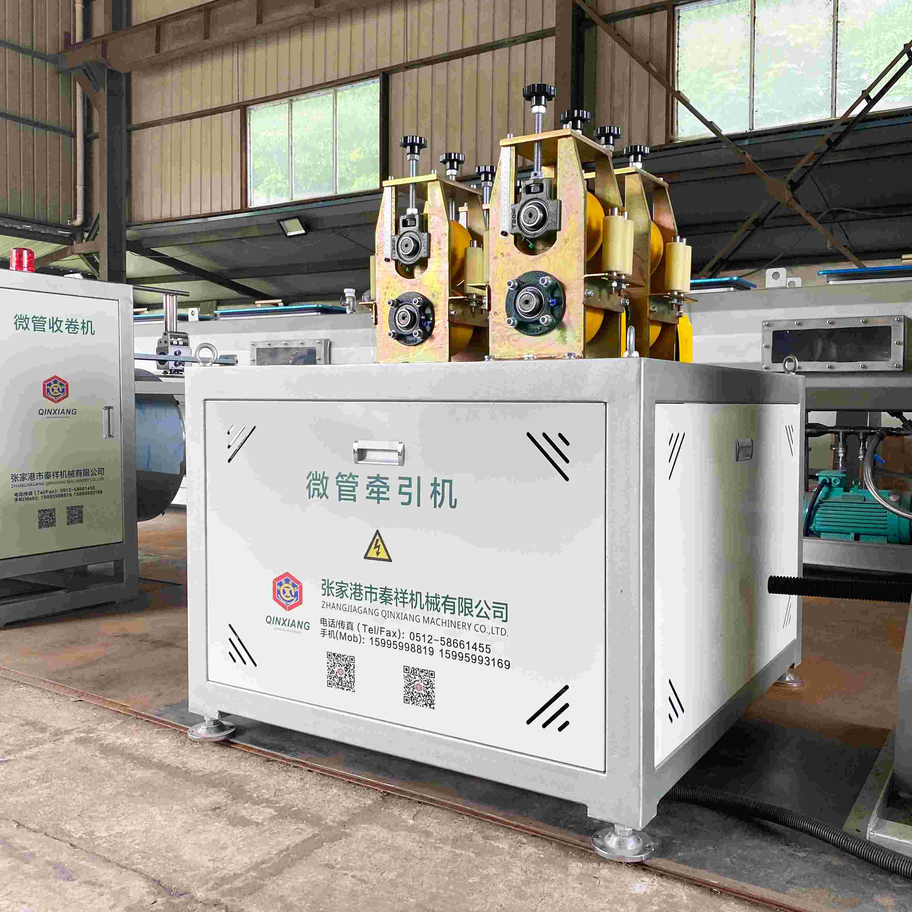 capillary tube extrusion line roller traction machine