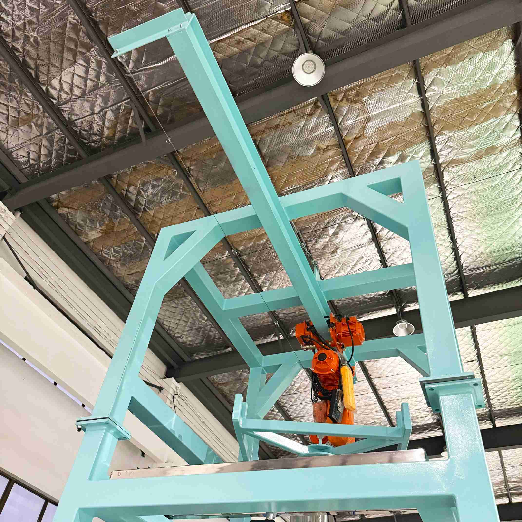 bulk bag discharge system crane