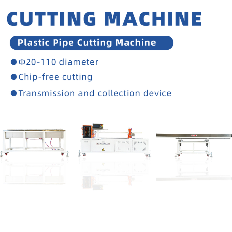 PPH/PVDF pipe Chip-free fixed length cutting machine With automatic feeding and discharging