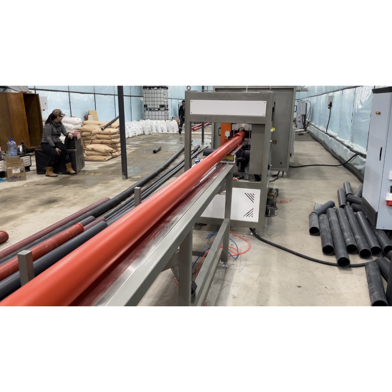 High-speed Energy-saving MPP Pipe Extrusion Line 