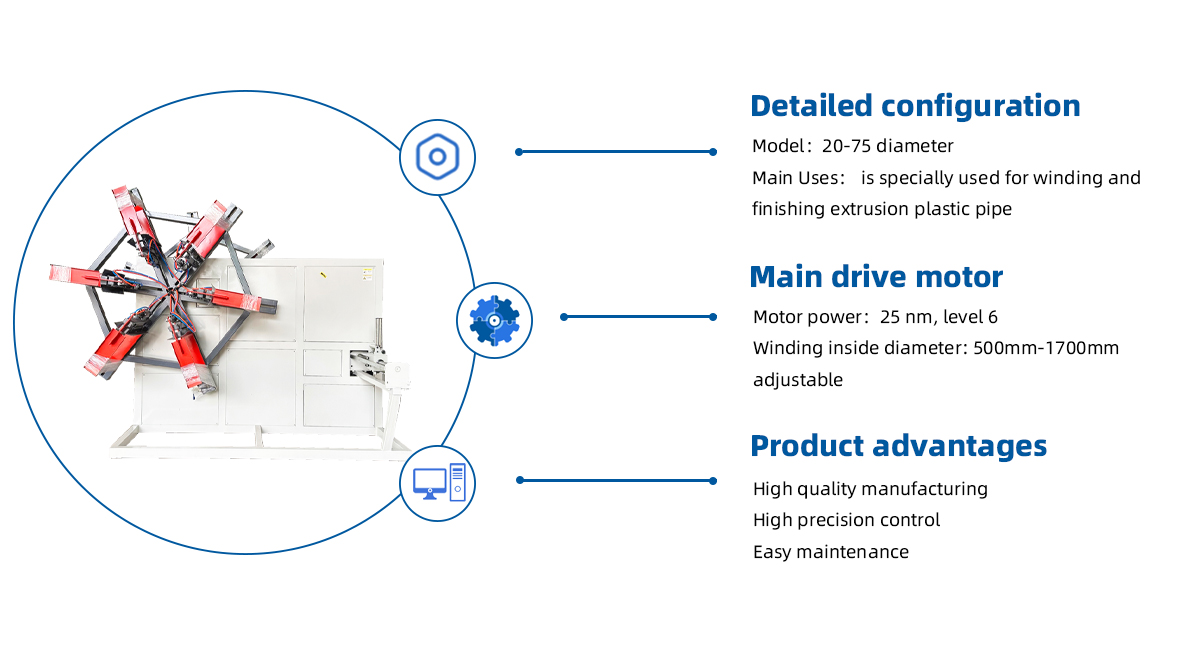 plastic pipe winding machine details