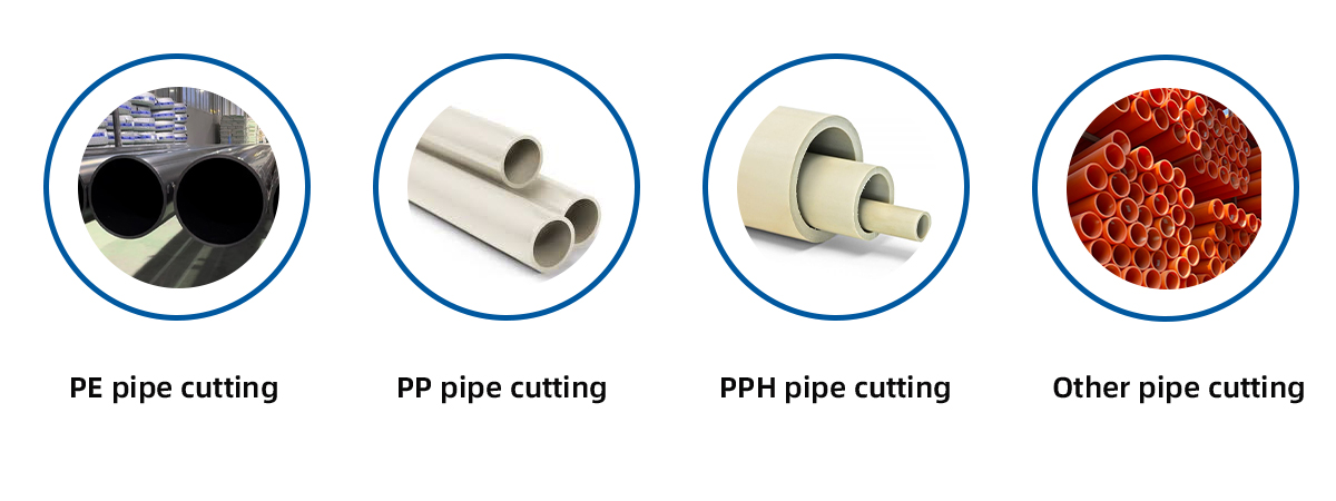 20-110PE pipe cutting machine application