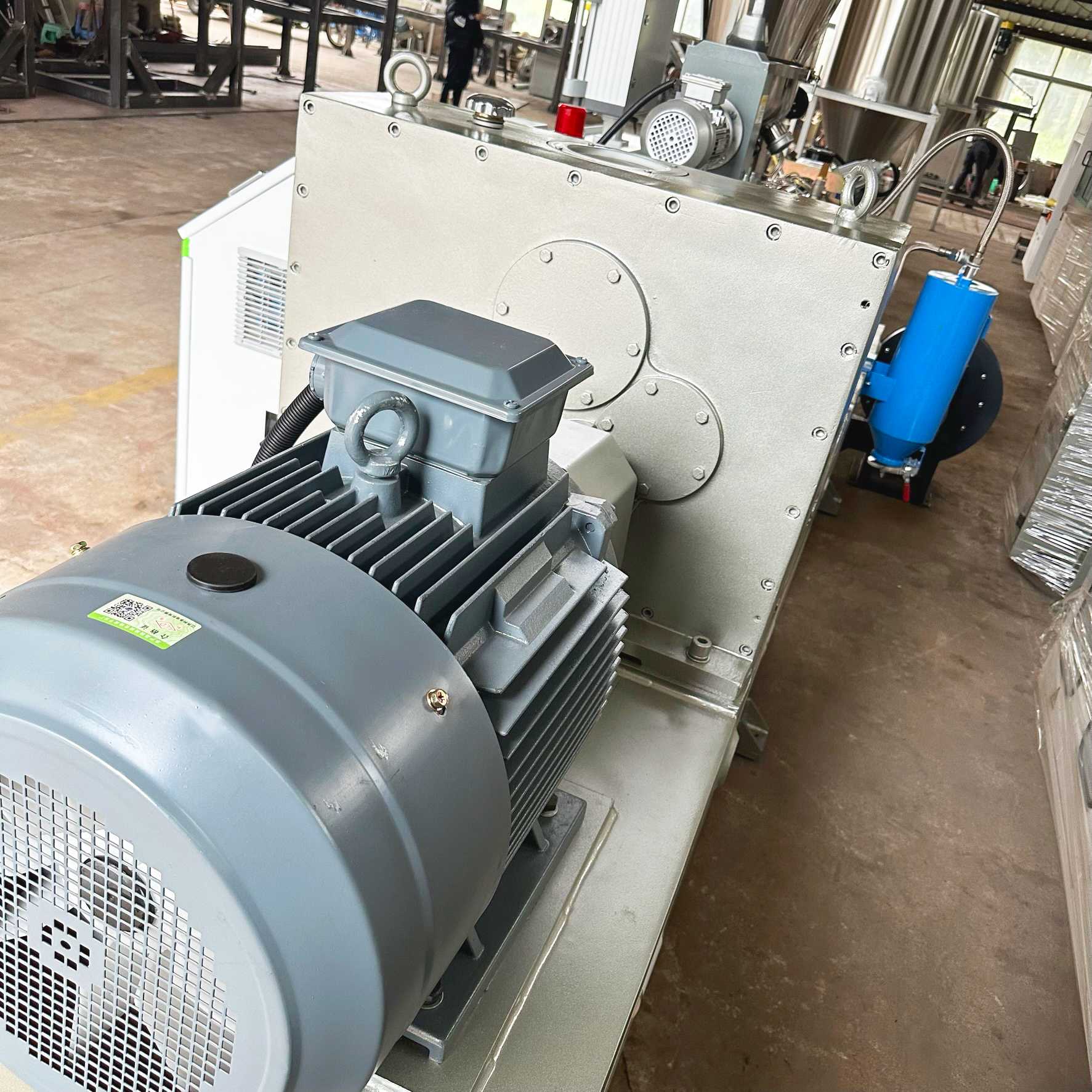 plastic PVC pelletizing machine extruder motor