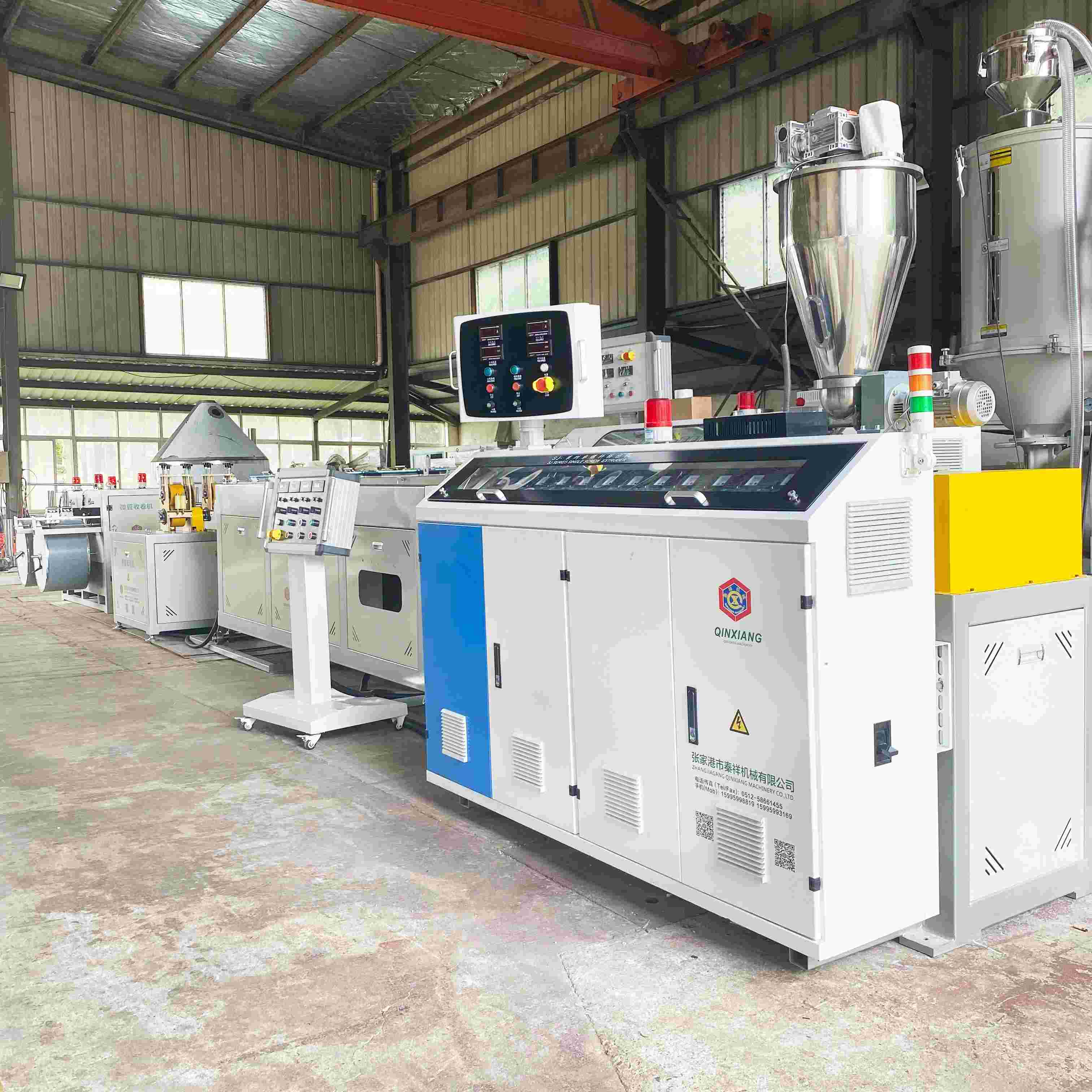 capillary tube extrusion line