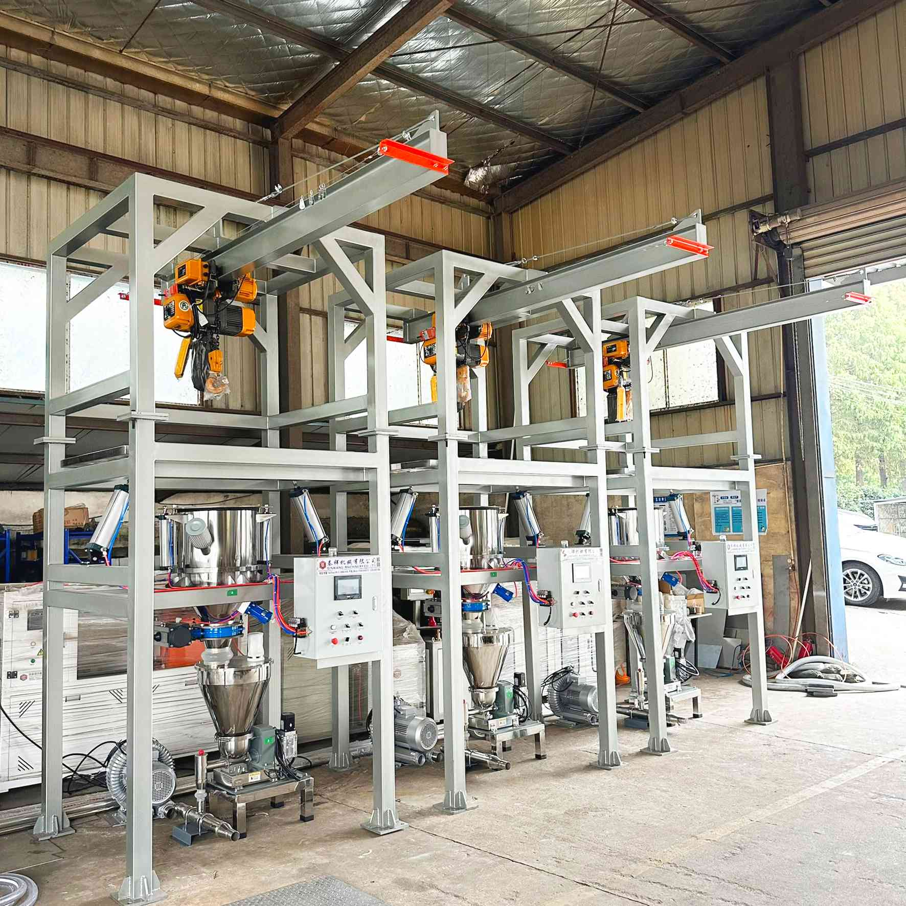 bulk bag unloader frame