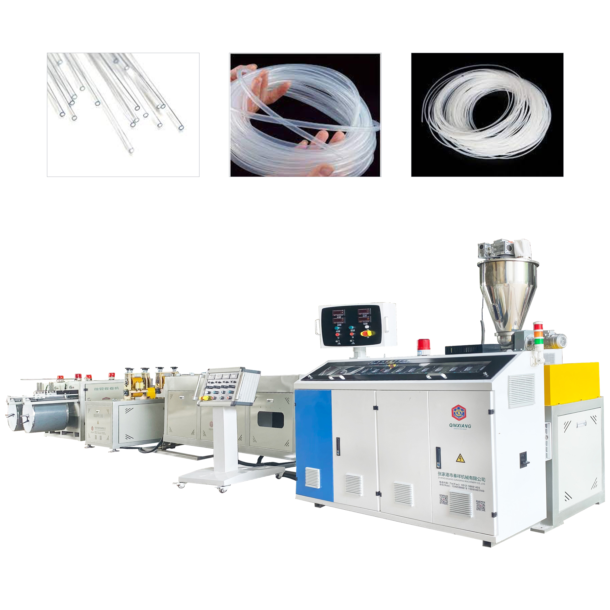 High Precision Plastic Extruder for Making Medical PTFE Capillary Tube pipe