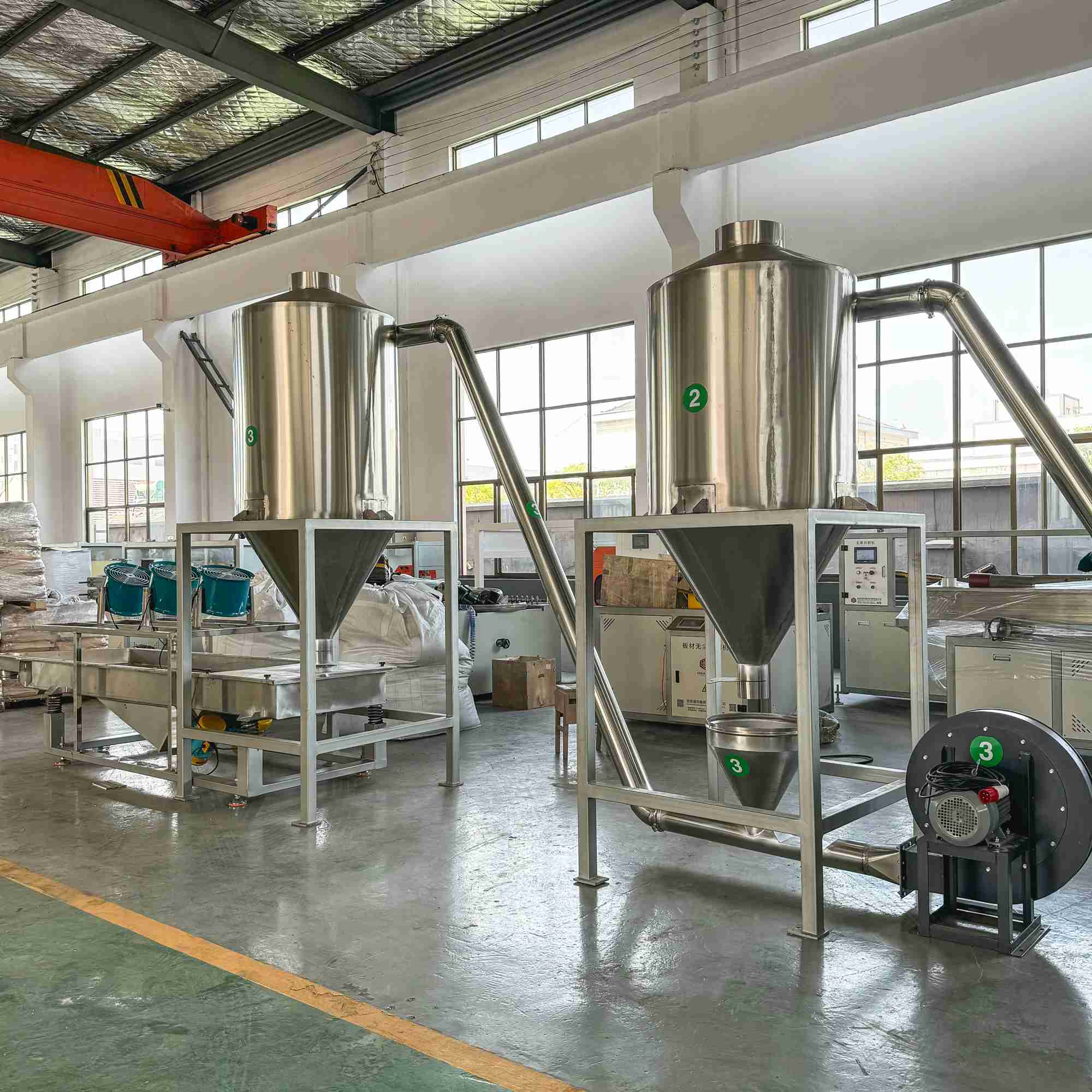 PVC Plastic Pellet Granulation Extrusion Granulators Production Line stainless steel