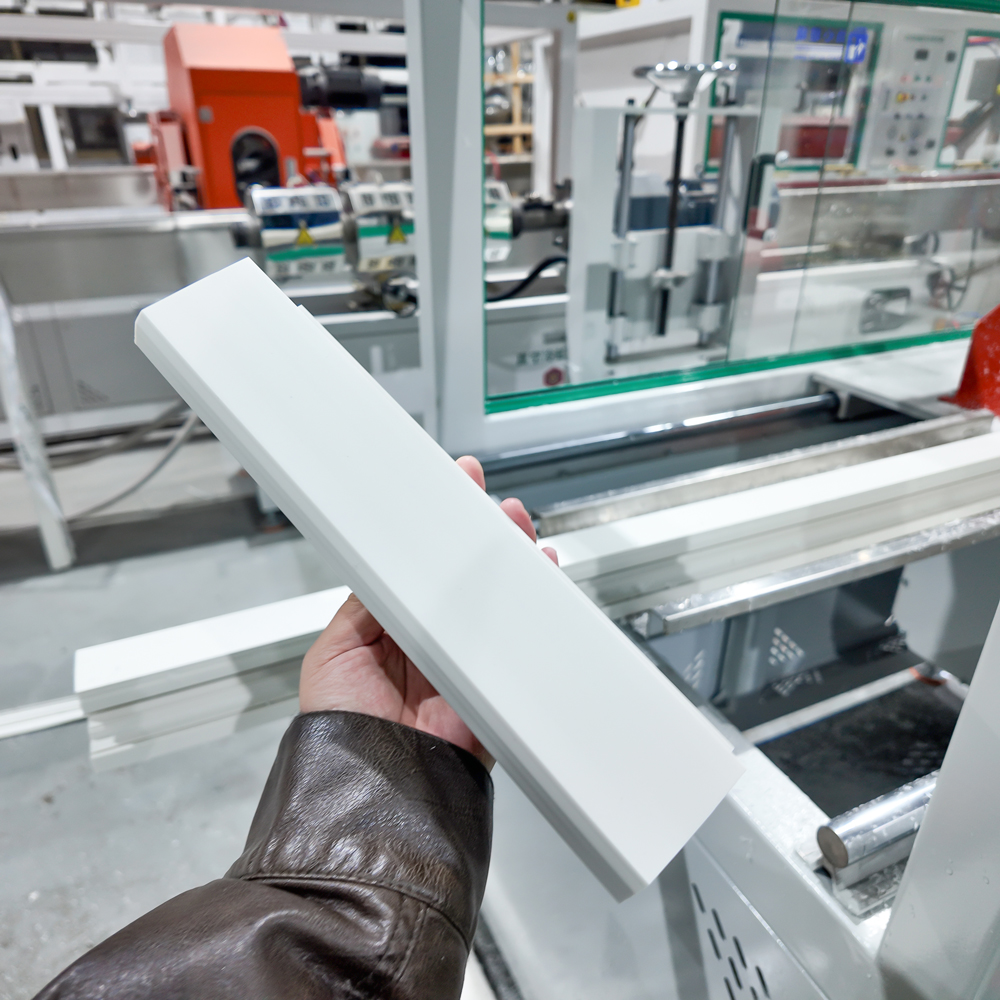 PVC profile extrusion line